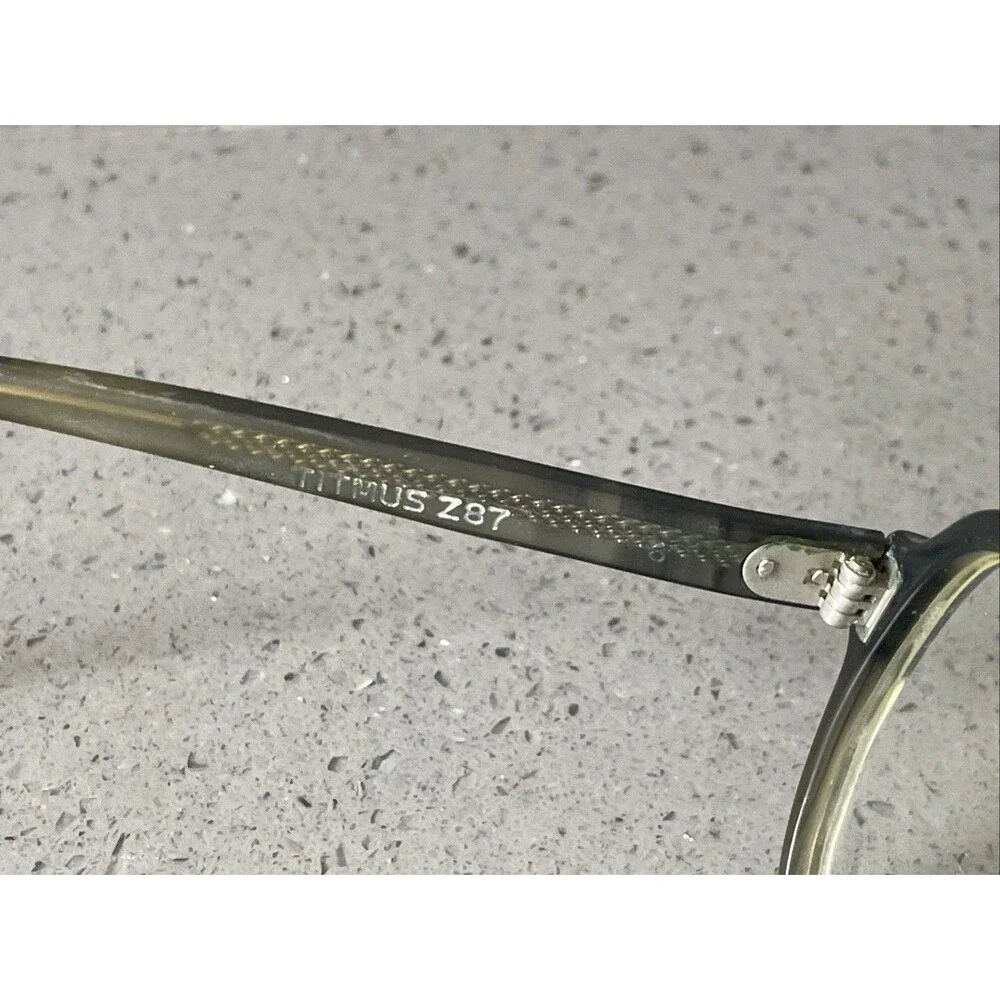 Titmus Z87 Eyeglasses 6 Frames Only Vintage Clear Gray/Brown Aviator